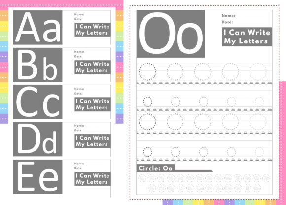 Alphabet Letter Tracing Workbook Interiors for KDP Publishing