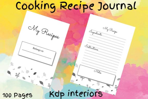 Customizable Cooking Recipes Journal for KDP