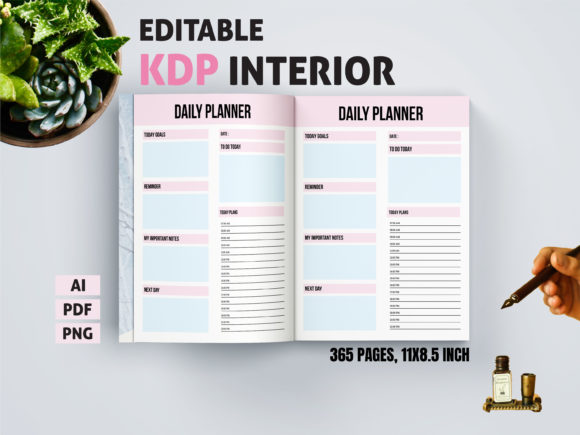 Daily Planner KDP Interiors: A Professional Publishing Solution
