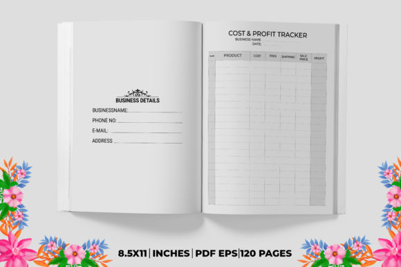 Effortless Financial Tracking with Cost Profit Tracker KDP Interiors