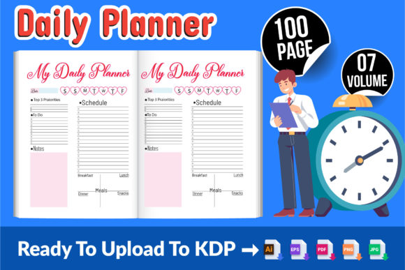 Maximize Your Productivity with Daily Planner - KDP Interiors V-08