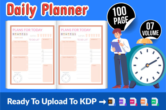 Maximize Your Productivity with Daily Planner - KDP Interiors V-07