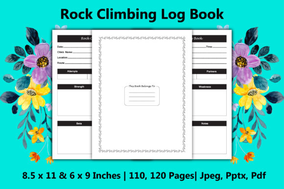 Rock Climbing Log Book for KDP Publishing