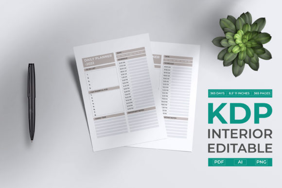 The Daily Planner 2022: A Complete Guide for KDP Publishers